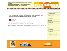 Tablet Screenshot of herderscheeschool.nl